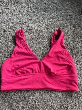 Lululemon hot pink sports bra size 12 no bra cups